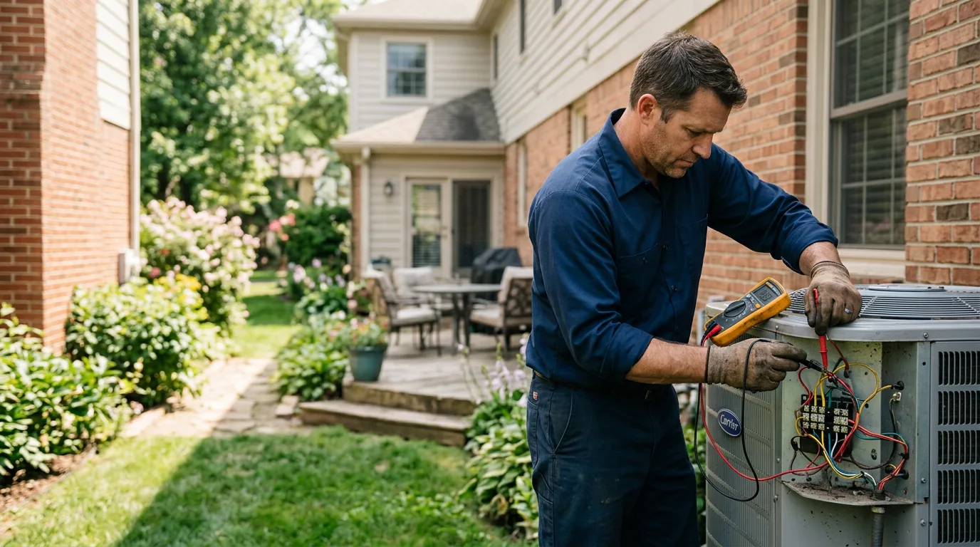 HVAC technician working near Wayne, IL